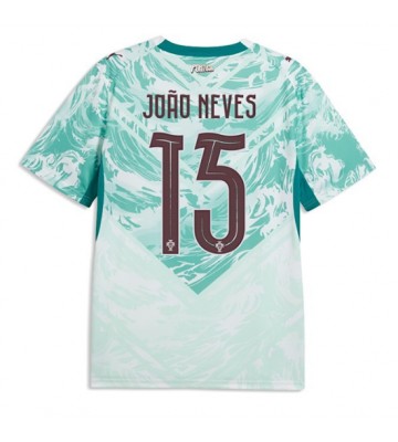 Portugal Joao Neves #15 Bortatröja VM 2026 Kortärmad